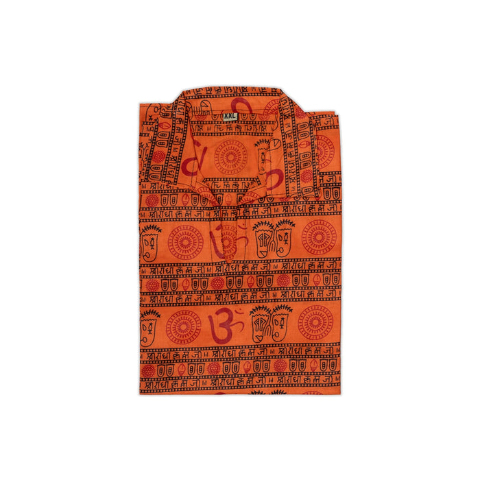Om Kurta - size XXL | Om Deign Shirt / Devotional Dress / Shirt For Men/ Assorted