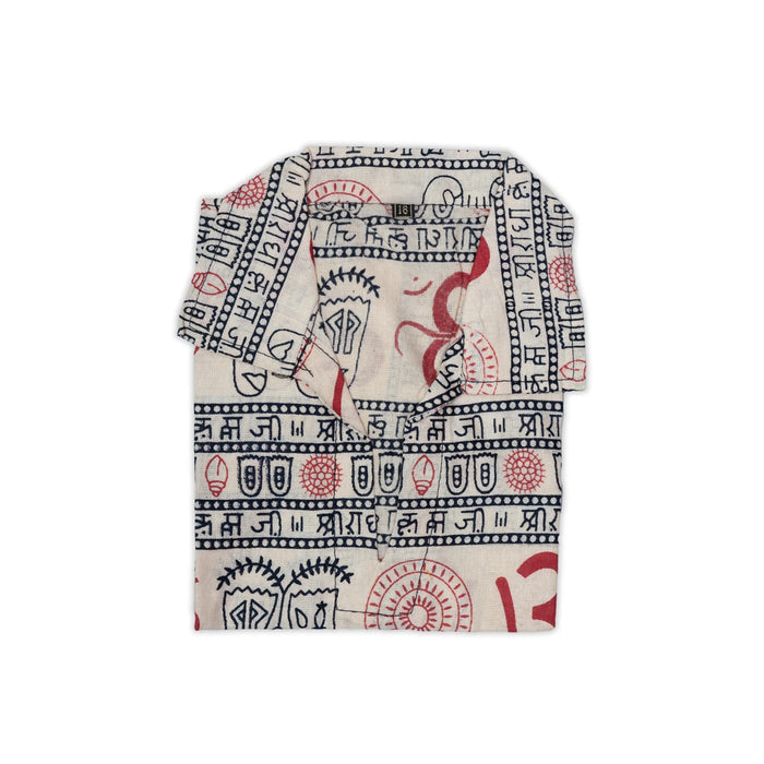 Om Kurta - Size 18 | Om Deign Shirt/ Kids Dress/ 2Yrs to 3Yrs Children Devotional Dress