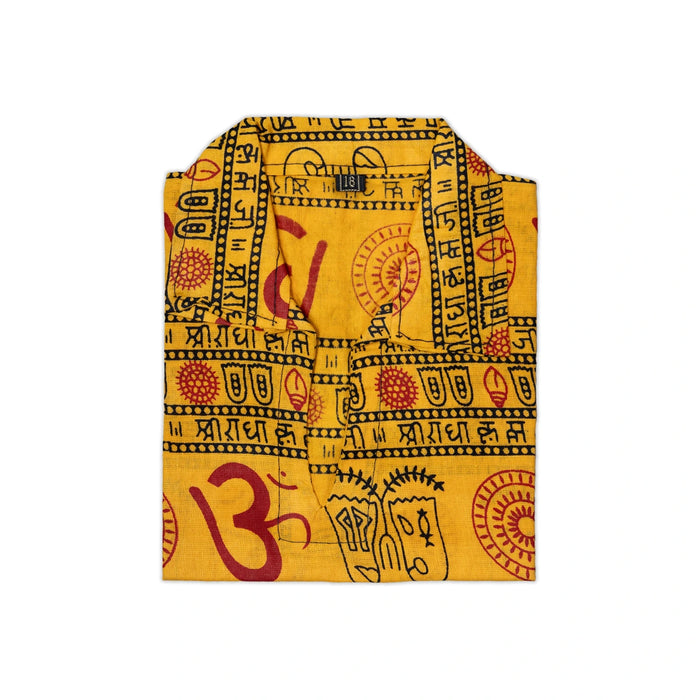 Om Kurta - Size 18 | Om Deign Shirt/ Kids Dress/ 2Yrs to 3Yrs Children Devotional Dress