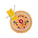 Krishna Dress - 7 x 5.5 Inches | Fancy Work Laddu Gopal Ji Dress / Kanha Dress for Deity / Gol Poshak - Laddu Gopal, Krishna & Radha Rani Dress