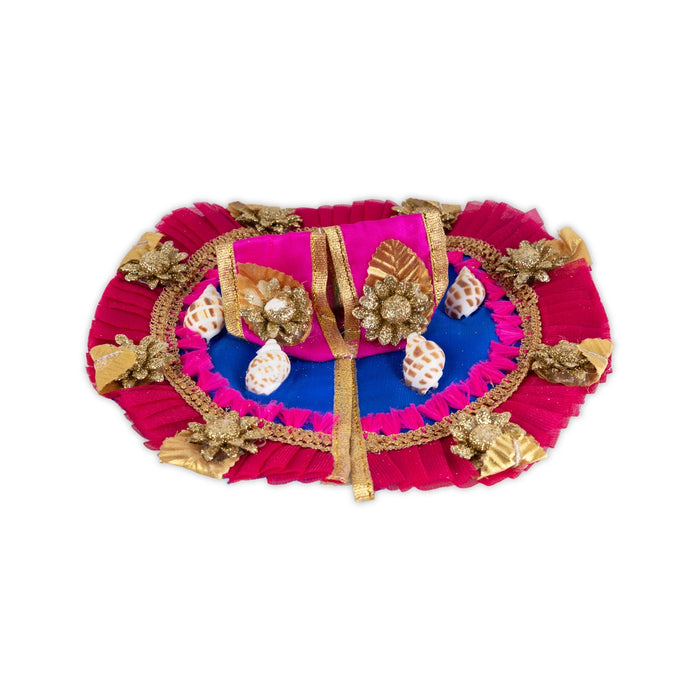 Krishna Dress - 8 Inches | Fancy Work Laddu Gopal Ji Dress / Kanha Dress for Deity / Gol Poshak - Laddu Gopal, Krishna & Radha Rani Dress