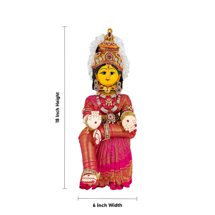 Varalakshmi Stand - 36 X 21 Inches | Pooja Stand/ Ammavari Stand/ Detachable Stand For Varalakshmi Decor - Deity Accessories