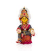 Decorative Varalakshmi Stand With Face - 13 X 5 Inches | Varalakshmi Ammavari Vigraham For Varalakshmi Decor - Deity Jewellery & Vastra Sets