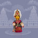 Decorative Varalakshmi Stand With Face - 13 X 5 Inches | Varalakshmi Ammavari Vigraham For Varalakshmi Decor - Deity Jewellery & Vastra Sets