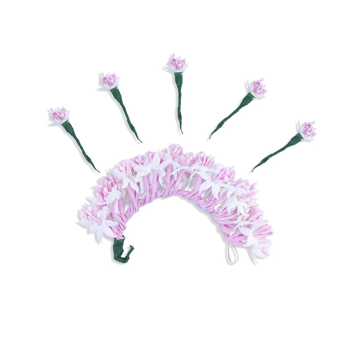 Artificial Flower - 5 Inches | Bridal Veni/ Artificial Gajra/ Artificial Hair Flower for Decoration - Head & Face Accessories