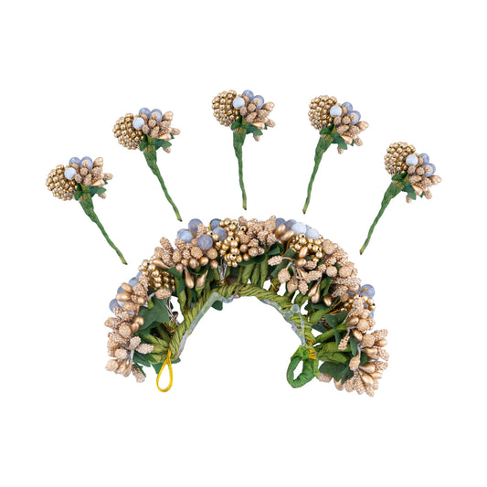 Artificial Flower - 5 Inches | Artificial Gajra/ Bridal Veni/ Artificial Hair Flower for Decoration - Head & Face Accessories