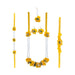 Artificial Flower Jewellery Set - 14 x 11 Inches | Artificial Floral Jewellery/ Artificial Flower Jewelry for Haldi - Deity Jewellery & Vastra Sets