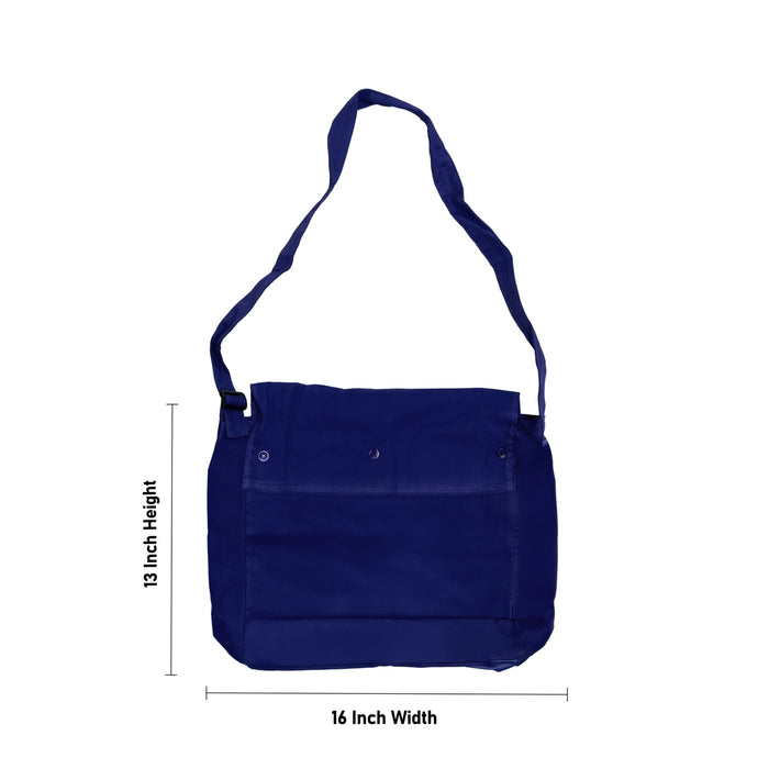 Ayyappa Side Bag - 13 x 16 Inches | Cotton Bag/ Irumudi Bag/ Mudra Bag/ Sabari Mala Pilgrimage Set - Bags & Pouches