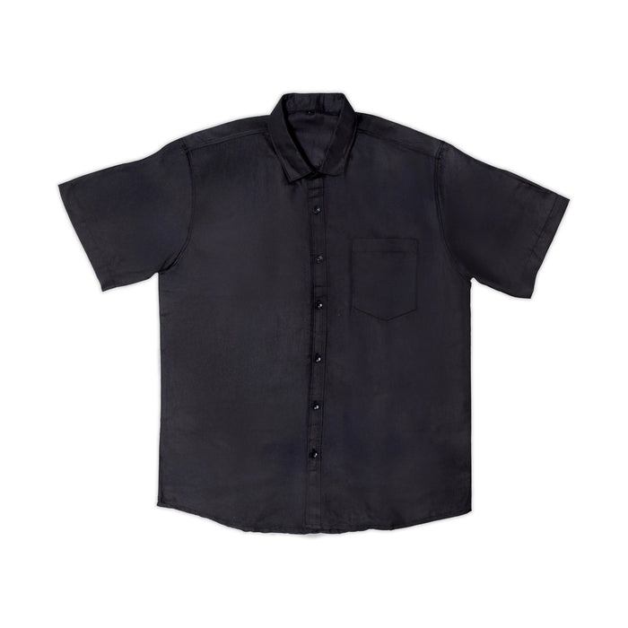 Black Shirt - Size Large | Half Hand Shirt / Black Half Hand Shirt / Black Shirt for Men