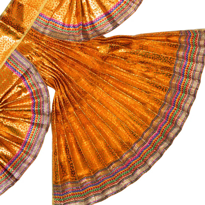 Hanuman Dress Set - 21 Inches | Anjaneya Dress/ Jari Design Hanuman Vastra / Hanuman Ji Costume for Deity