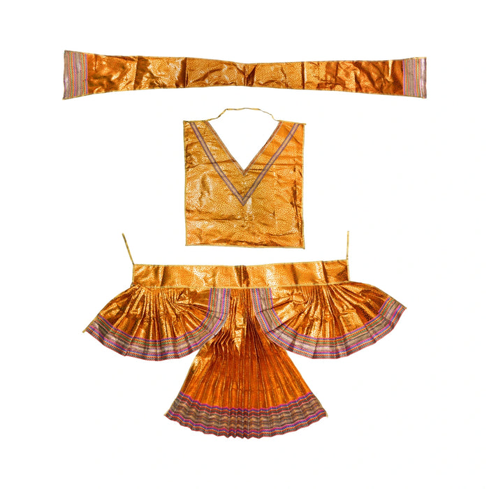 Hanuman Dress Set - 24 Inches | Hanuman Swamy Dress / Anjaneya Vastra / Hanuman Ji Costume for Bhagwan