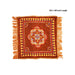 Aasan - 18.5 x 18.5 Inches | Velvet Pooja Mat for Meditation - Yoga Mat & Aasan