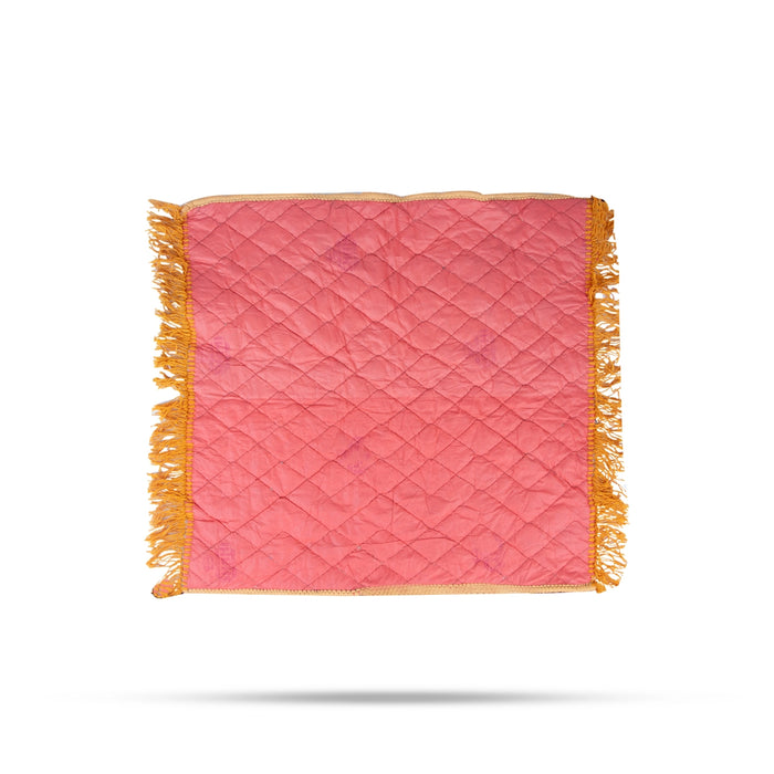 Yoga Mat - 25 x 25 Inches | Velvet Aasan Mat/ Pooja Mat for Meditation - Yoga Mat & Aasan