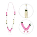Artificial Flower Garland - 19 Inches | Beads Design Artificial Flower Mala/ Cloth Garland for Decoration - Mala