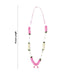 Artificial Flower Garland - 19 Inches | Beads Design Artificial Flower Mala/ Cloth Garland for Decoration - Mala
