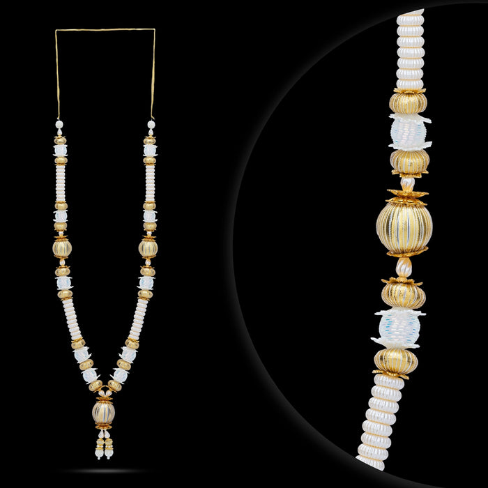 Artificial Mala - 26 Inches | Moti Garland / Fancy Mala / Moti Mala for Deity