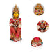 Decorative Varalakshmi Stand With Face - 21.5 X 6 Inches | Varalakshmi Ammavari Vigraham For Varalakshmi Decor - Deity Jewellery & Vastra Sets