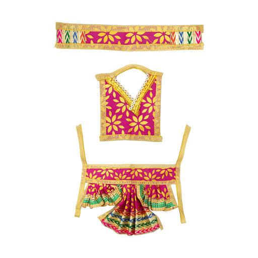 Hanuman Dress Set - 3 Inches |Hanuman vastra / Anjaneya Dress/ Hanuman Ji Costume for Deity - Bhagwan Vastra