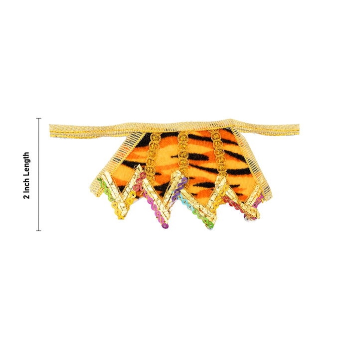 Shivan Dress - 2 Inches | Mahadev Costume / Velvet Shivji Costume/ Bhagwan Vastra For Deity Decor