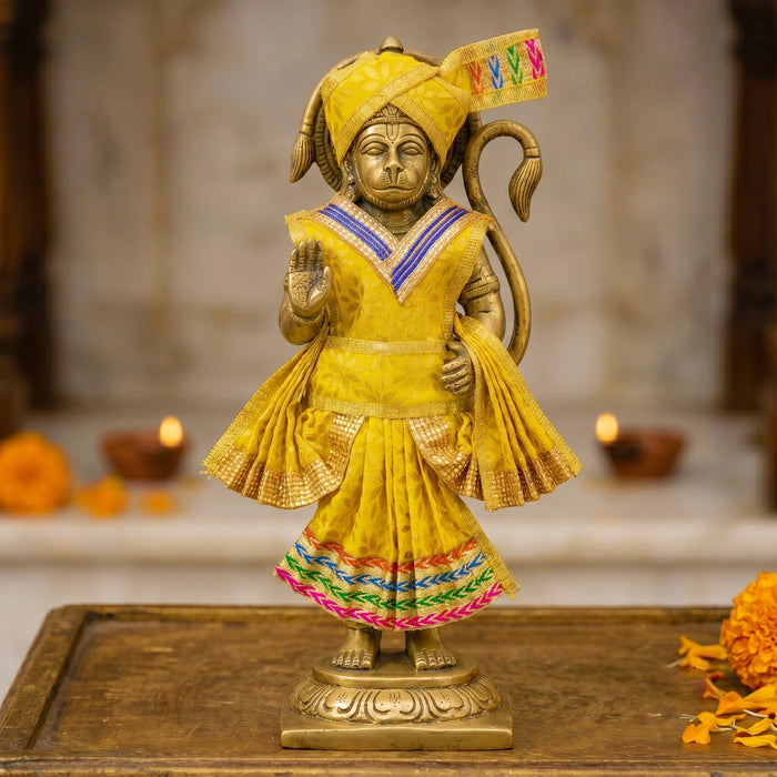 Hanuman Dress Set - 4 Inches | Hanuman Swamy Dress / Anjaneya Vastra / Hanuman Ji Costume