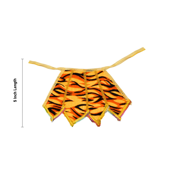 Shivan Dress - 5 Inches | Velvet Shivan Costume / Shivji Dress / Mahadev Costume For Deity