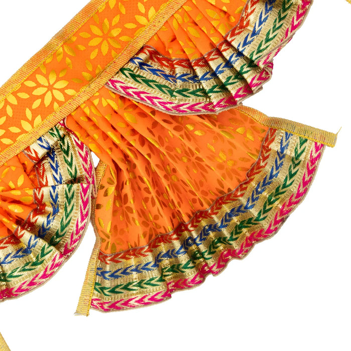 Hanuman Dress Set - 5 Inches | Anjaneya Vastra / Hanuman Ji Costume for Bhagwan