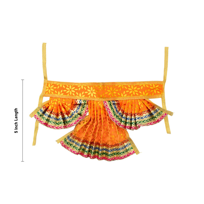 Hanuman Dress Set - 5 Inches | Anjaneya Vastra / Hanuman Ji Costume for Bhagwan