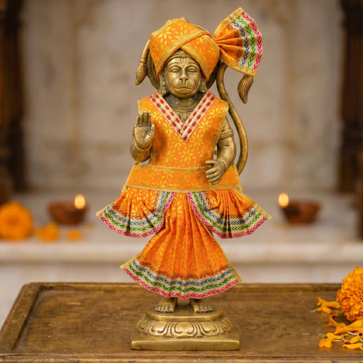 Hanuman Dress Set - 5 Inches | Hanuman Ji Dress / Anjaneya Swamy Vastra for Deity - Bhagwan Vastra