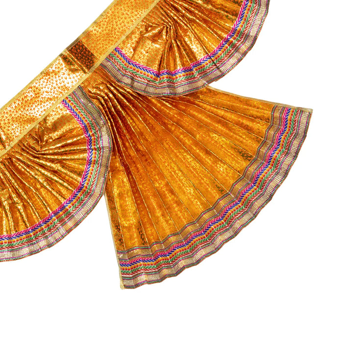 Hanuman Dress Set - 18 Inches | Anjaneya Dress/ Jari Design Hanuman Vastra / Hanuman Ji Costume for Deity