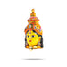 Lakshmi Face - 8 x 4 Inches | Stone Design Ammavari Face/ Yellow Varalaskhmi Face/ Amman Face for Deity Decor - Head & Face Accessories