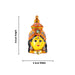 Lakshmi Face - 8 x 4 Inches | Stone Design Ammavari Face/ Yellow Varalaskhmi Face/ Amman Face for Deity Decor - Head & Face Accessories