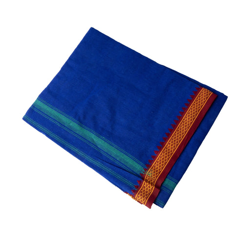 Veshti - 2 Mtrs - Blue | Thalapathi Border Design Vesti/ Dhoti for Men/ Assorted Colour - Veshti & Dhoti