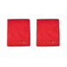 Veshti And Angavastram Set - 4 x 2 Mtr | Red Colour & Rudraksha Border Vesti & Towel for Men - Veshti & Dhoti
