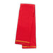 Veshti And Angavastram Set - 4 x 2 Mtr | Red Colour & Rudraksha Border Vesti & Towel for Men - Veshti & Dhoti