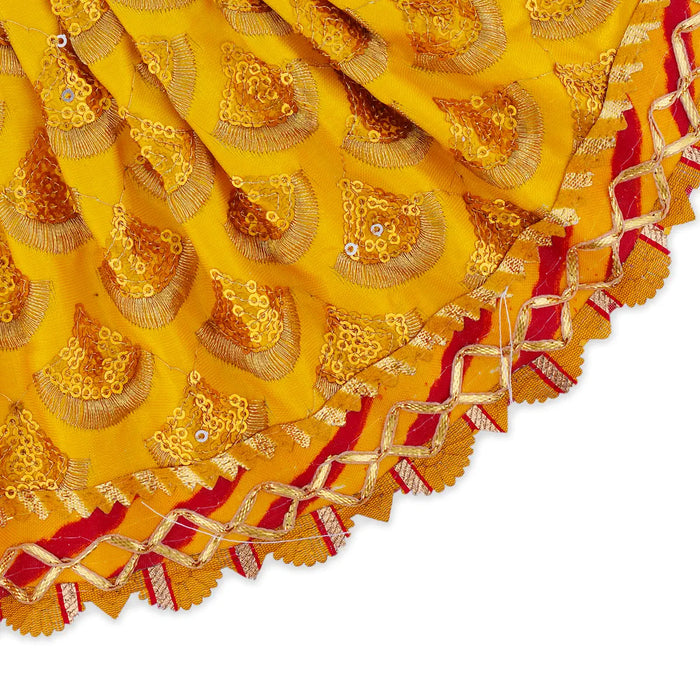 Amman Pavadai - 6 x 11 Inches | Fancy Mata Dress/ Devi Vastra/ Mata Poshak for Deity/ Assorted Colour