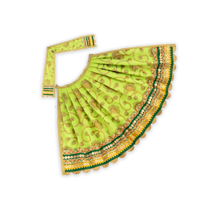 Amman Pavadai - 8 x 10 Inches | Fancy Mata Dress/ Devi Vastra/ Mata Poshak for Deity/ Assorted Colour