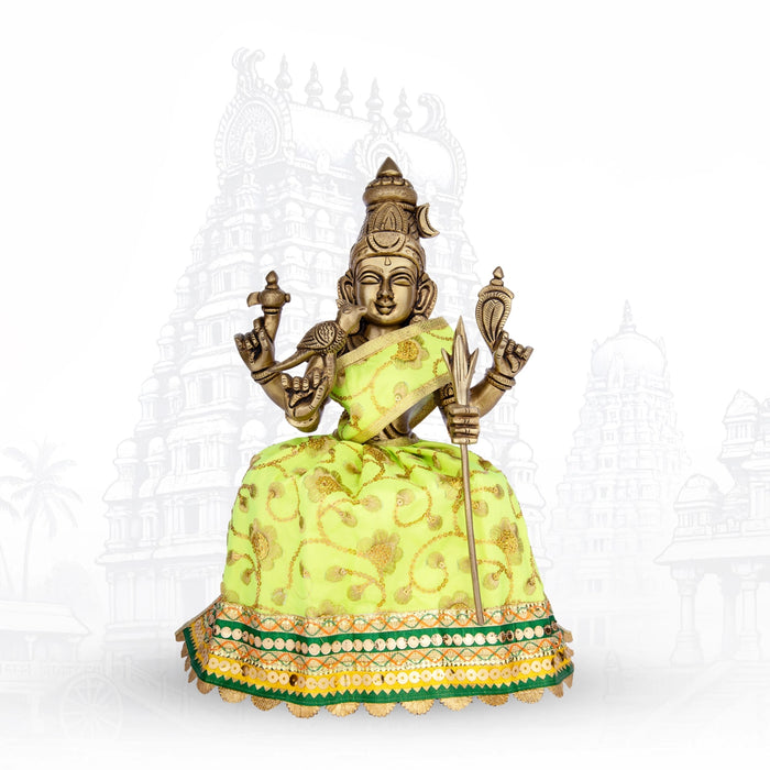 Amman Pavadai - 8 x 10 Inches | Fancy Mata Dress/ Devi Vastra/ Mata Poshak for Deity/ Assorted Colour