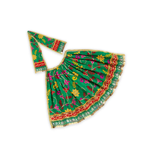Amman Pavadai - 9 x 16 Inches | Fancy Mata Dress/ Devi Vastra/ Mata Poshak for Deity/ Assorted Colour - Devi Dress