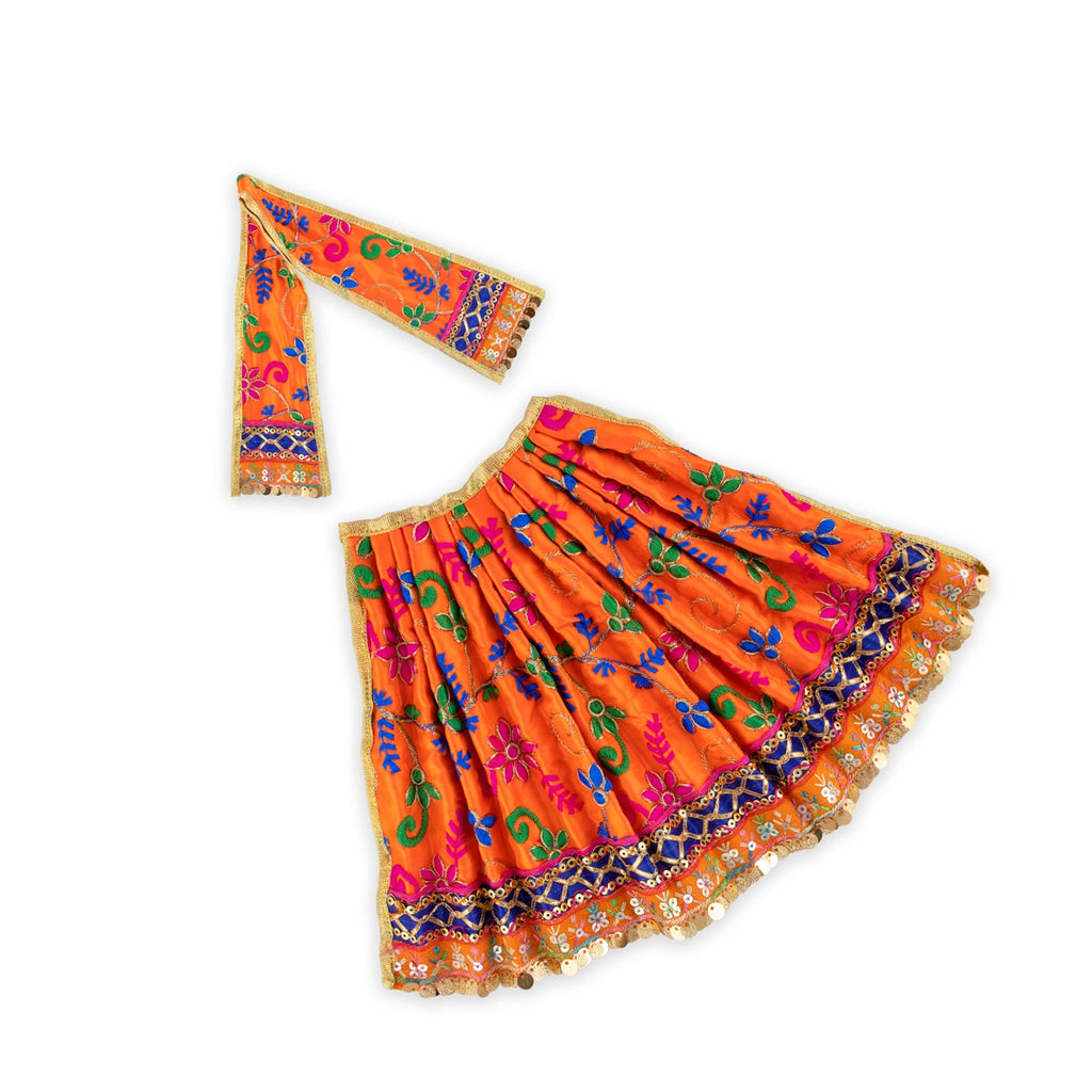 Amman Pavadai - 9 x 16 Inches | Fancy Mata Dress/ Devi Vastra/ Mata Poshak for Deity/ Assorted Colour