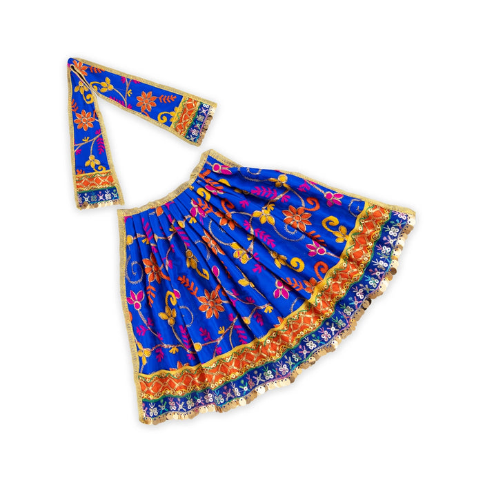Amman Pavadai - 9 x 16 Inches | Fancy Mata Dress/ Devi Vastra/ Mata Poshak for Deity/ Assorted Colour - Devi Dress