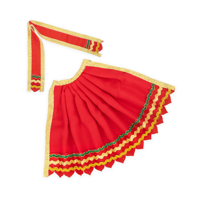 Amman Pavadai - 5 x 11 Inches | Devi Vastra/ Mata Dress/ Mata Poshak for Deity - Devi Dress