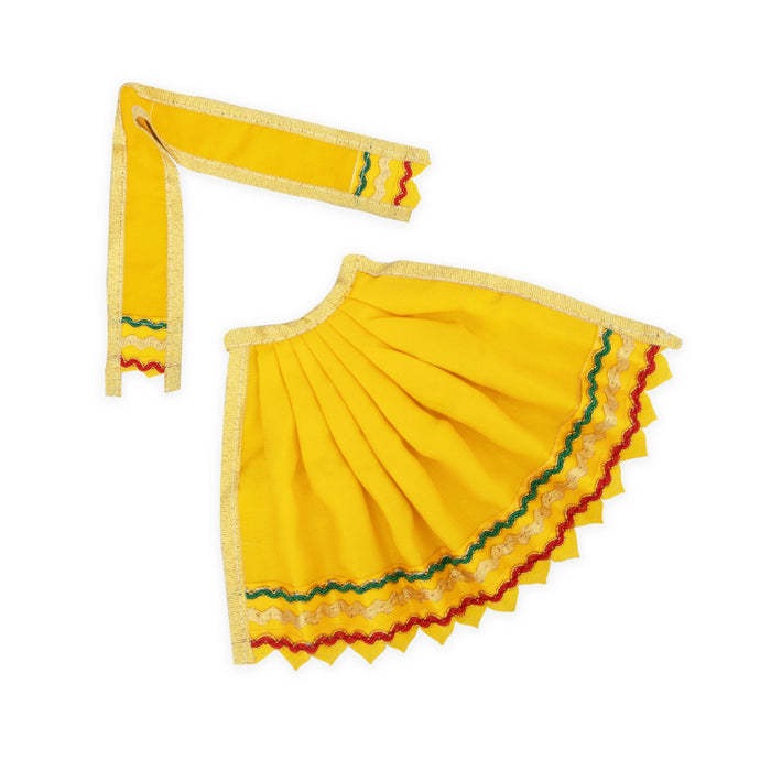 Amman Pavadai - 5 x 11 Inches | Devi Vastra/ Mata Dress/ Mata Poshak for Deity - Devi Dress