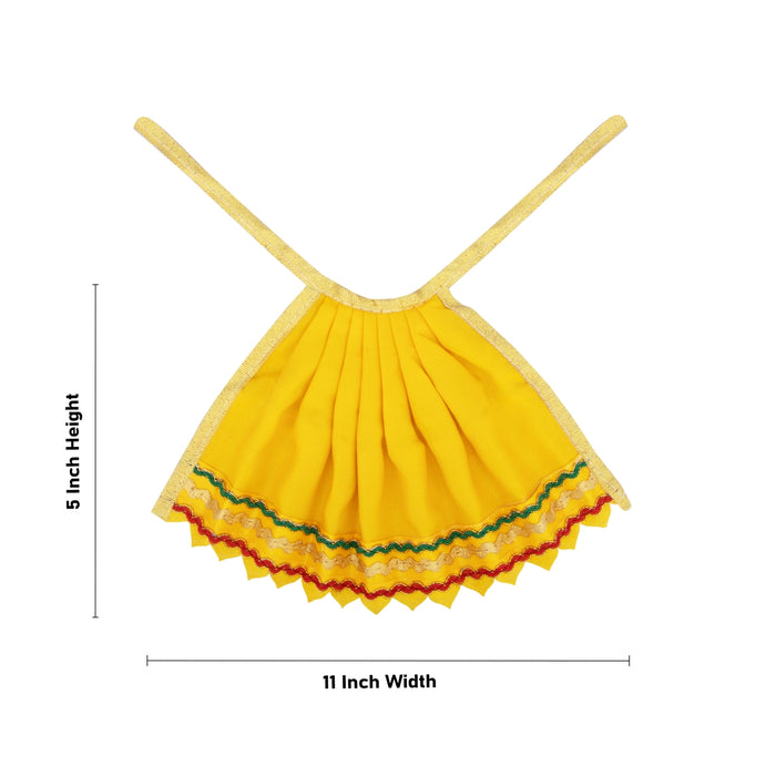 Amman Pavadai - 5 x 11 Inches | Devi Vastra/ Mata Dress/ Mata Poshak for Deity - Devi Dress