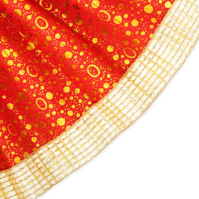 Amman Pavadai - 7 x 14 Inches | Mata Dress/ Devi Vastra/ Golden Border Mata Poshak for Deity/ Assorted Colour