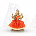 Amman Pavadai - 7 x 14 Inches | Mata Dress/ Devi Vastra/ Golden Border Mata Poshak for Deity/ Assorted Colour - Devi Dress