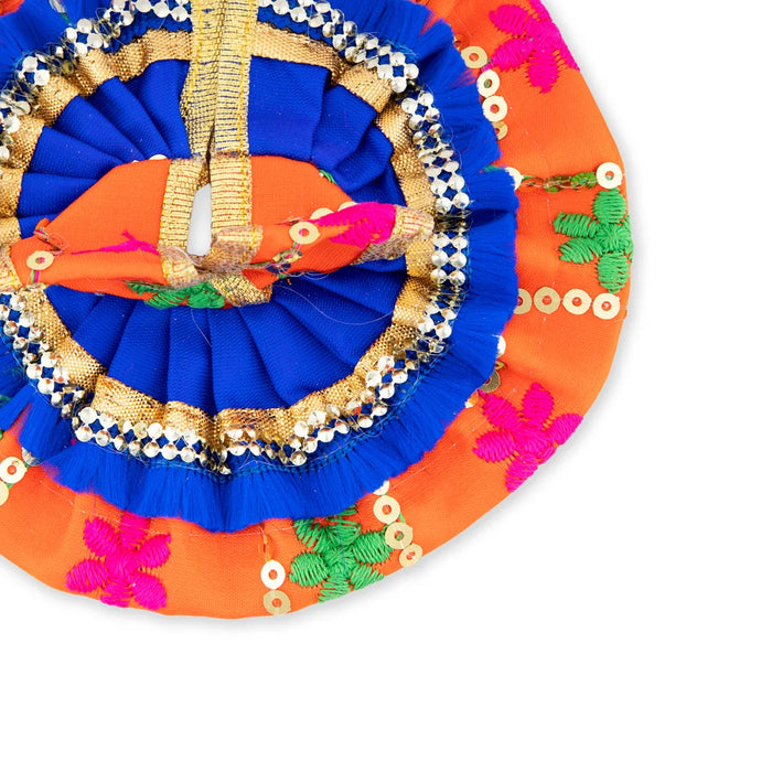 Krishnar Dress - 4 Inches | Satin Krishna Idol Dress/ Assorted Colour & Designs - Laddu Gopal Dress