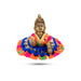 Krishnar Dress - 4 Inches | Satin Krishna Idol Dress/ Assorted Colour & Designs - Laddu Gopal Dress