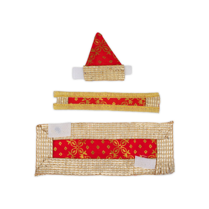 Sai Baba Dress Set - 2 x 6 Inches | Sai Baba Clothes/ Sai Baba Vastra for Deity - Bhagwan Vastra