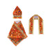 Sai Baba Dress Set - 4.5 x 10.5 Inches | Embroidery Design Sai Baba Vastra/ Sai Baba Clothes for Deity Decor - Bhagwan Vastra