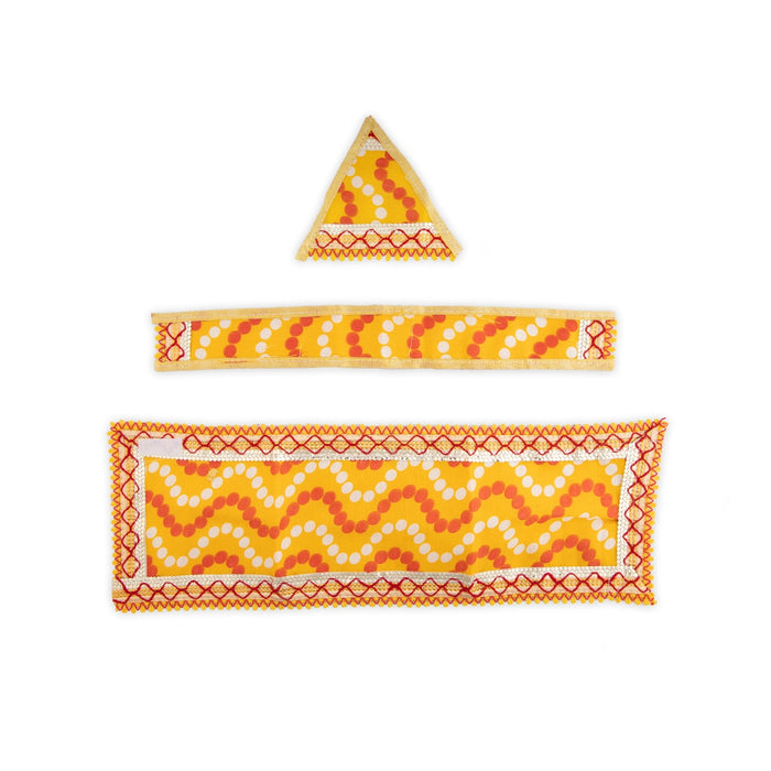 Sai Baba Dress Set - 5 Inches | Sai Baba Clothes/ Sai Poshak/ Sai Baba Vastra for Deity/ Assorted